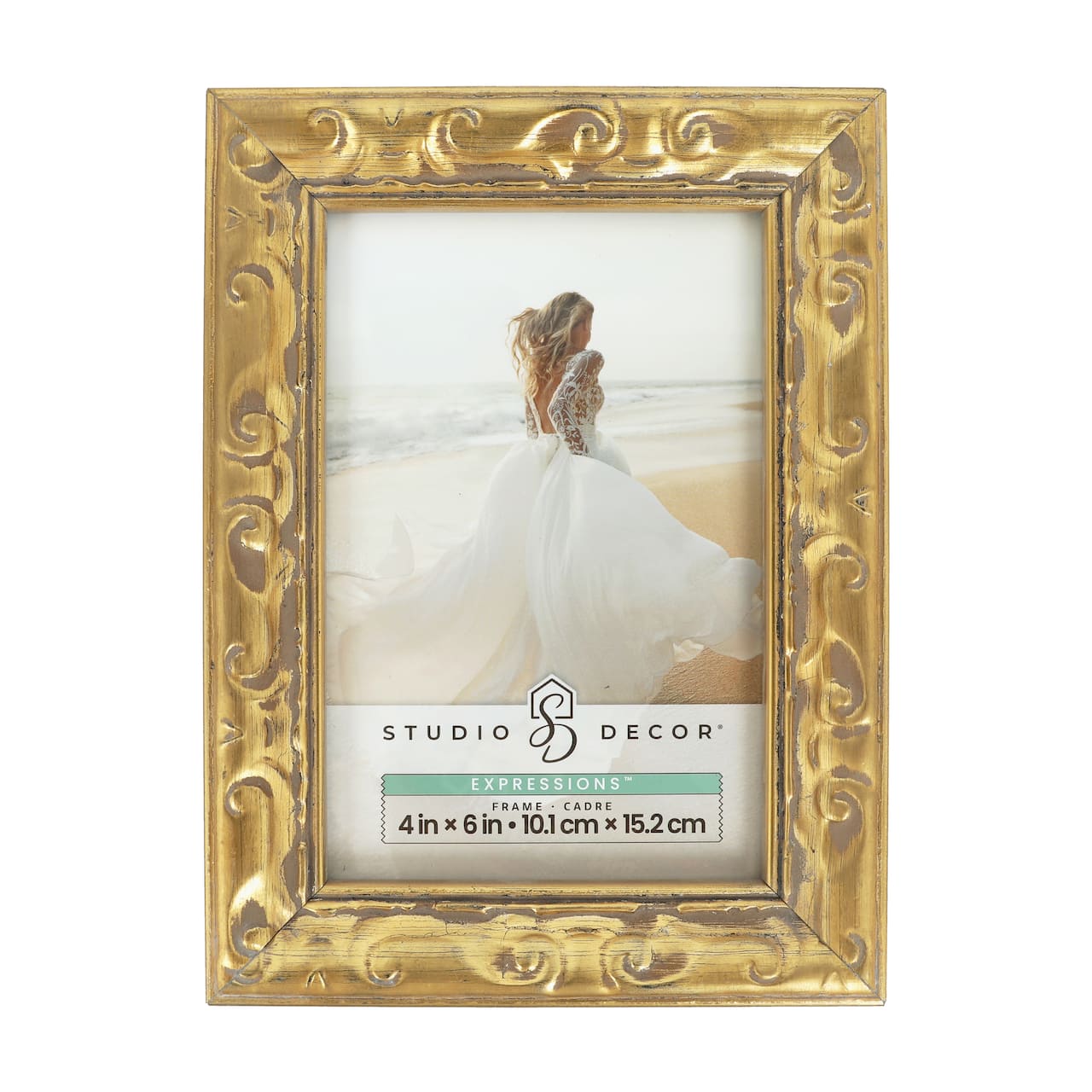 6 Pack: Expressions™ 4" x 6" Gold Ornate Wood Frame by Studio Décor®
